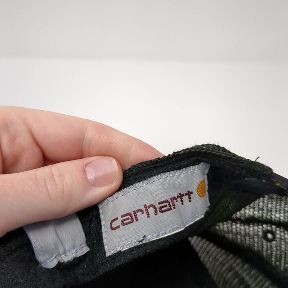 Carhartt Snapback Trucker Hat Black One Size Adjustable Mesh Back 6 Panel Blank - Picture 8 of 8